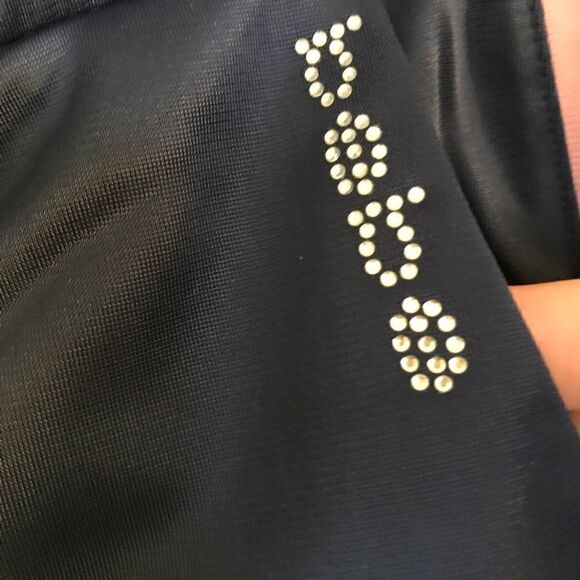 Bebe Sport Striped Tricot Activewear Track Shorts - Picture 4 of 7